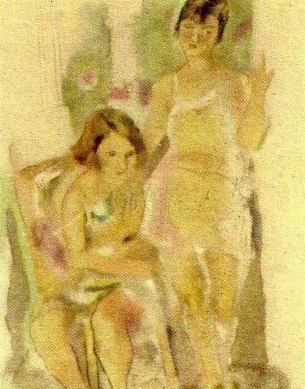 Jules Pascin ginette och mireille oil painting image